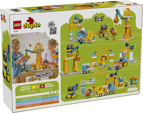 LEGO DUPLO 3 i 1 Byggarbetsplats och fordon 10476
