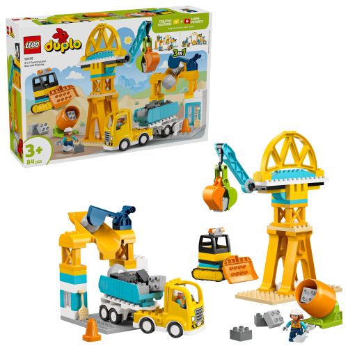 LEGO DUPLO 3 i 1 Byggarbetsplats och fordon 10476 | Lego | Bra Leksaker