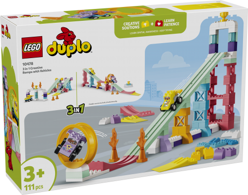 LEGO DUPLO 3 i 1 Kreativa ramper med fordon 10478