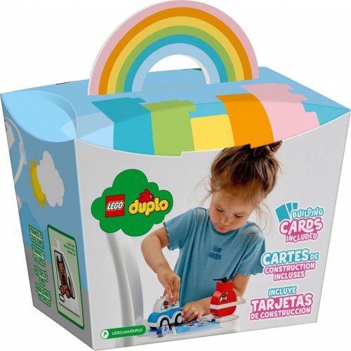 LEGO DUPLO Brandhelikopter och polisbil 10957