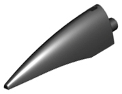 LEGO Claw 1x4x1 W. 3.2 Shaft Svart R0675-6213729