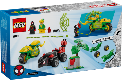 LEGO Super Heroes 4+ Spins och Electros jakt med dinosauriefordon 11198