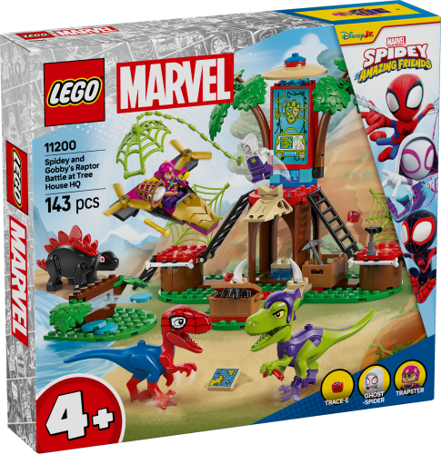 LEGO Super Heroes 4+ Spideys och Gobbys raptorstrid vid trädkojan 11200