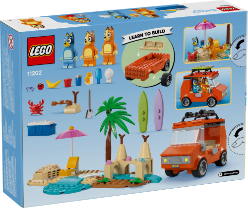 LEGO Bluey 4+ Blueys familjetur till stranden 11202