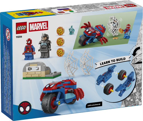 LEGO Super Heroes 4+ Spidey på sin motorcykel mot Rhino 11206