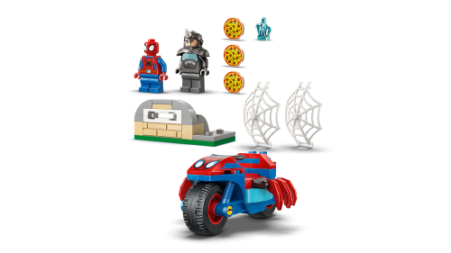 LEGO Super Heroes 4+ Spidey på sin motorcykel mot Rhino 11206