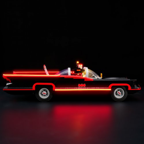 Belysning till Super Heroes Batmobilen från den klassiska tv-serien 76328 LGK693