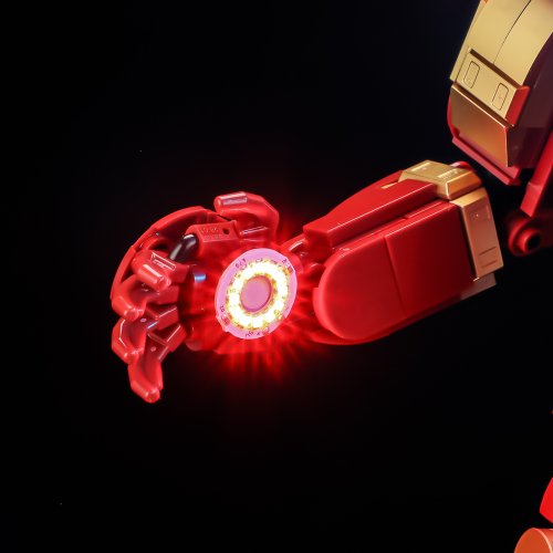 Belysning till Super Heroes Iron Man Mark 3 samlarutgåva 76344