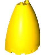 LEGO Wall Element Cone 3x6x6 Gul B1996-6584211