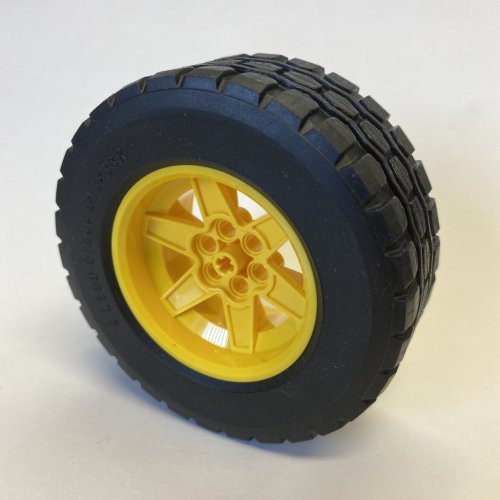 LEGO Technic Däck + Fälg 94,3 X 38 svart, gul 4610381-T1003
