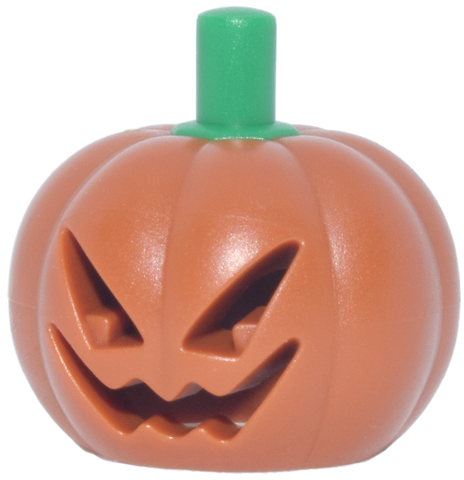 LEGO Mini Huvudbonad Jack-o-lantern Mörkorange R0710-6604936
