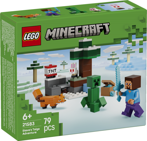 LEGO Minecraft Steves taigaäventyr 21583