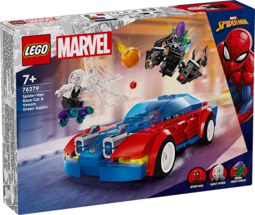 LEGO Super Heroes Spider Mans racerbil och Venom Green Goblin 76279