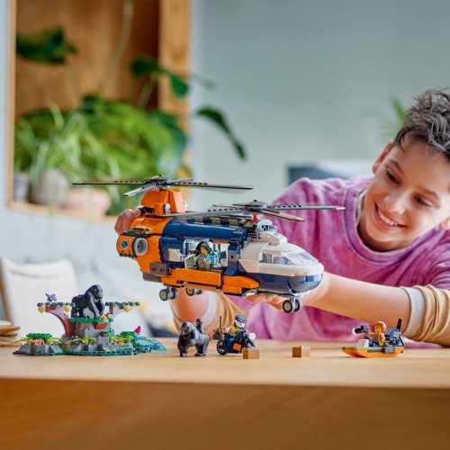 LEGO City Djungelhelikopter och basläger 60437