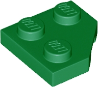 LEGO Plate 2x2 Corner 45&deg; Gr&ouml;n B3547-6311453