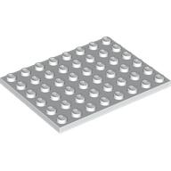 LEGO Plate 6x8 vit 303628-B1000