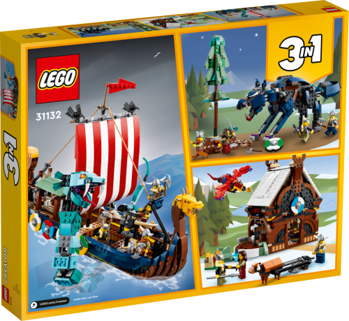 LEGO Creator Vikingaskepp och Midgårdsormen 31132
