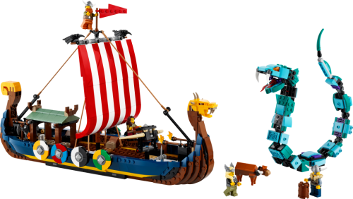 LEGO Creator Vikingaskepp och Midgårdsormen 31132