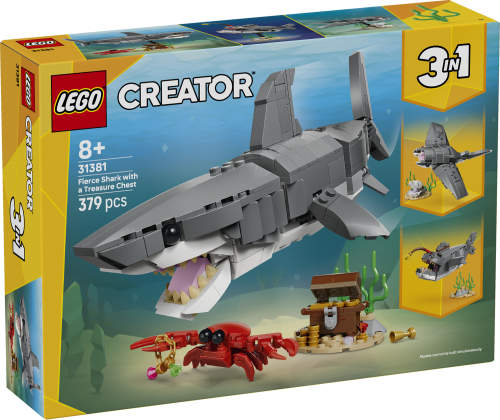 LEGO Creator Vildsint haj med skattkista 31381