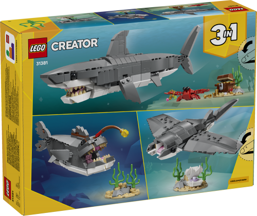LEGO Creator Vildsint haj med skattkista 31381