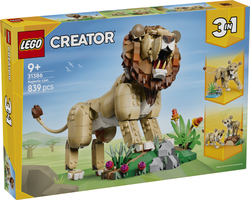 LEGO Creator Vilda djur: Majestätiskt lejon 31386