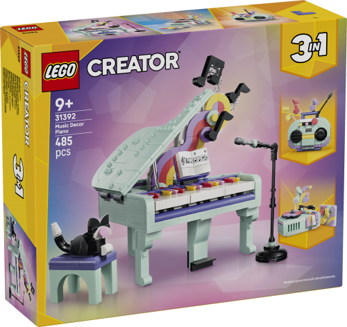 LEGO Creator Flygel med musikdekorationer och katt 31392