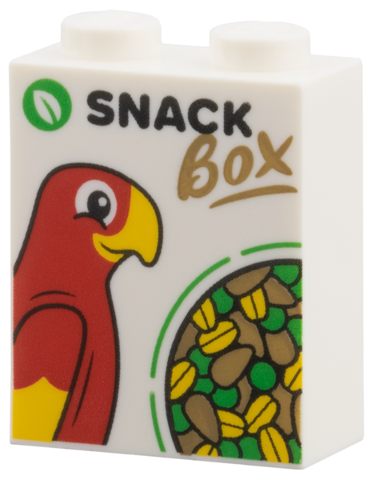 LEGO Brick 1x2x2 Fågelmat Vit R0304-3245cpb288