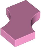 LEGO Tile 2x2 W. Cut Out Rosa 6541877-B2588 | Lego | Bra Leksaker