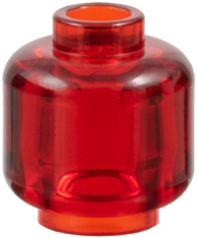 LEGO Minifigur Huvud Transparent Röd R0418-6513995