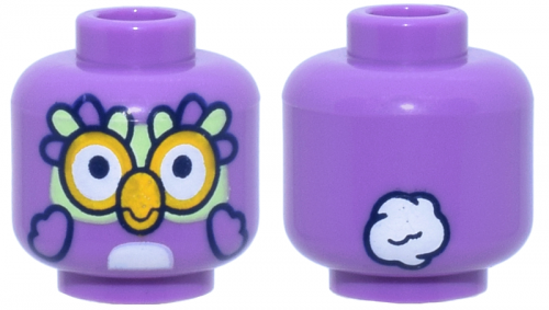 LEGO Mini Huvud Uggla Medium Lavender 3626pb3882-R0891 | Lego | Bra Leksaker