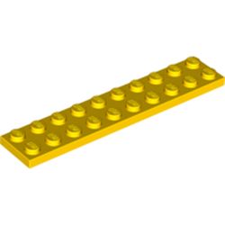 LEGO Plate 2x10 Gul B3842-383224