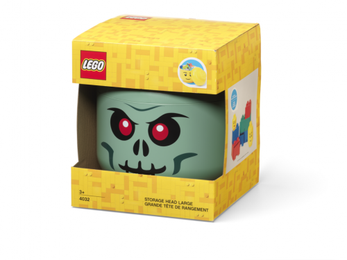 LEGO Storage Head L Green Skeleton 40320811