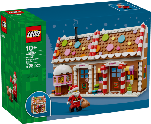 LEGO Juligt pepparkakshus 40809