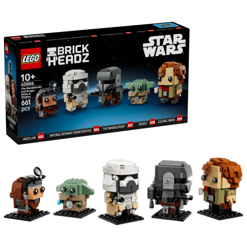 LEGO BrickHeadZ The Mandalorian and Grogu Allies and Villains 40856