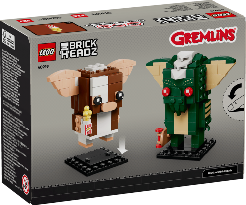 LEGO BrickHeadZ Gremlins: Gizmo och Stripe figurer 40919