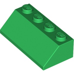 LEGO Roof Tile 2x4/45&deg; Gr&ouml;n B3549-4141737