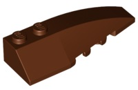 LEGO Right Shell 2x6 W. Bow Angle Rödbrun B0658-6501129