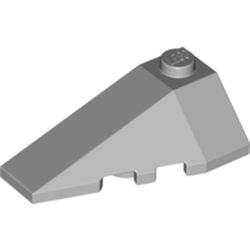 LEGO Left Roof Tile 2x4 W. Angle Ljusgrå B1863-4180408