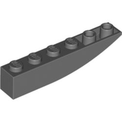 LEGO Brick 1x6 W. Bow Rev. Mörkgrå B1861-4210779