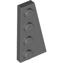 LEGO Right Plate 2x4 W. Angle Mörkgrå 4210782-B0332 | Lego | Bra Leksaker