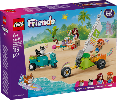 LEGO Friends Äventyr med surfhundar och vespa 42641