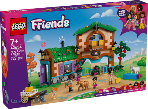LEGO Friends Ponnygård och stall 42654
