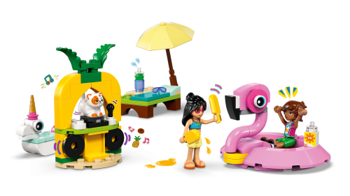 LEGO Friends Poolparty med enhörning och flamingo 42658