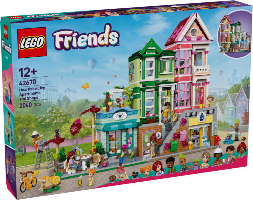LEGO Friends Heartlake Citys lägenheter och butiker 42670