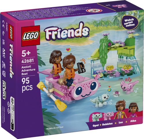 LEGO Friends Äventyrsbåt med axolotler 42681