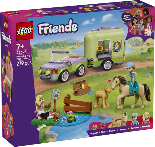 LEGO Friends Släp med häst och föl 42695