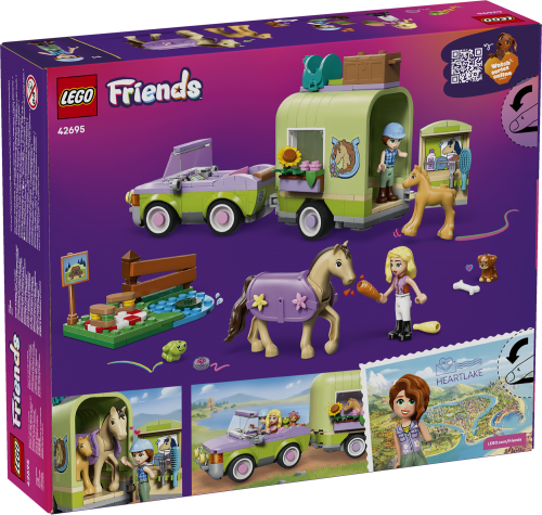 LEGO Friends Släp med häst och föl 42695