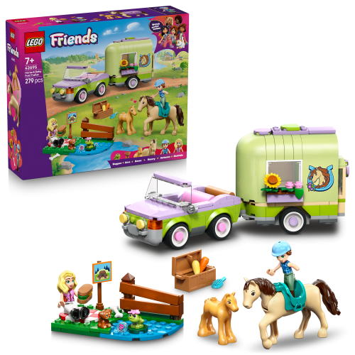 LEGO Friends Släp med häst och föl 42695