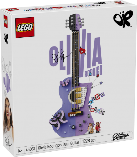 LEGO Editions Olivia Rodrigos tvåfärgade gitarr 43031