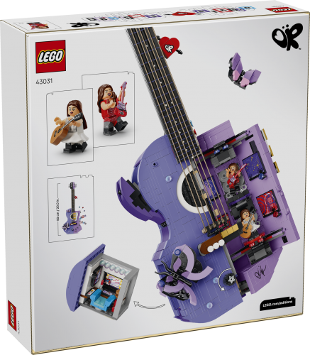 LEGO Editions Olivia Rodrigos tvåfärgade gitarr 43031
